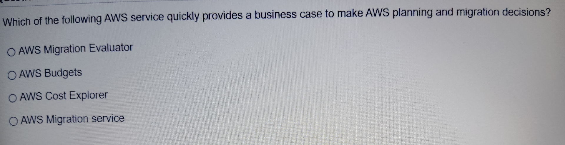 Which of the following AWS service quickly