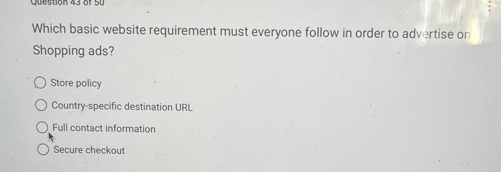 Which basic website requirement must everyone