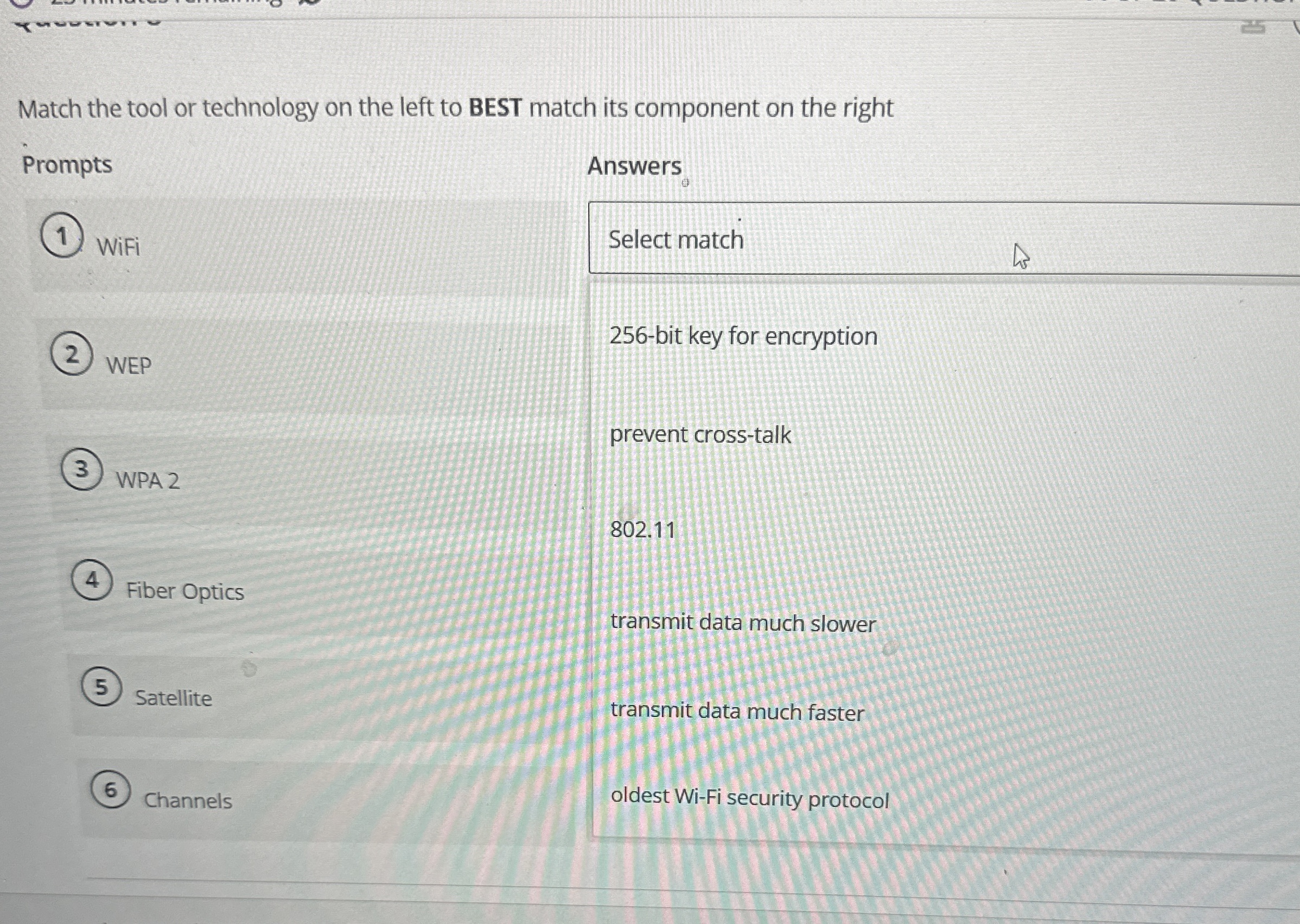 Match the tool or technology on the left to BEST