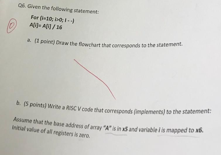 Q 6 . Given the following statement: For ( i = 1