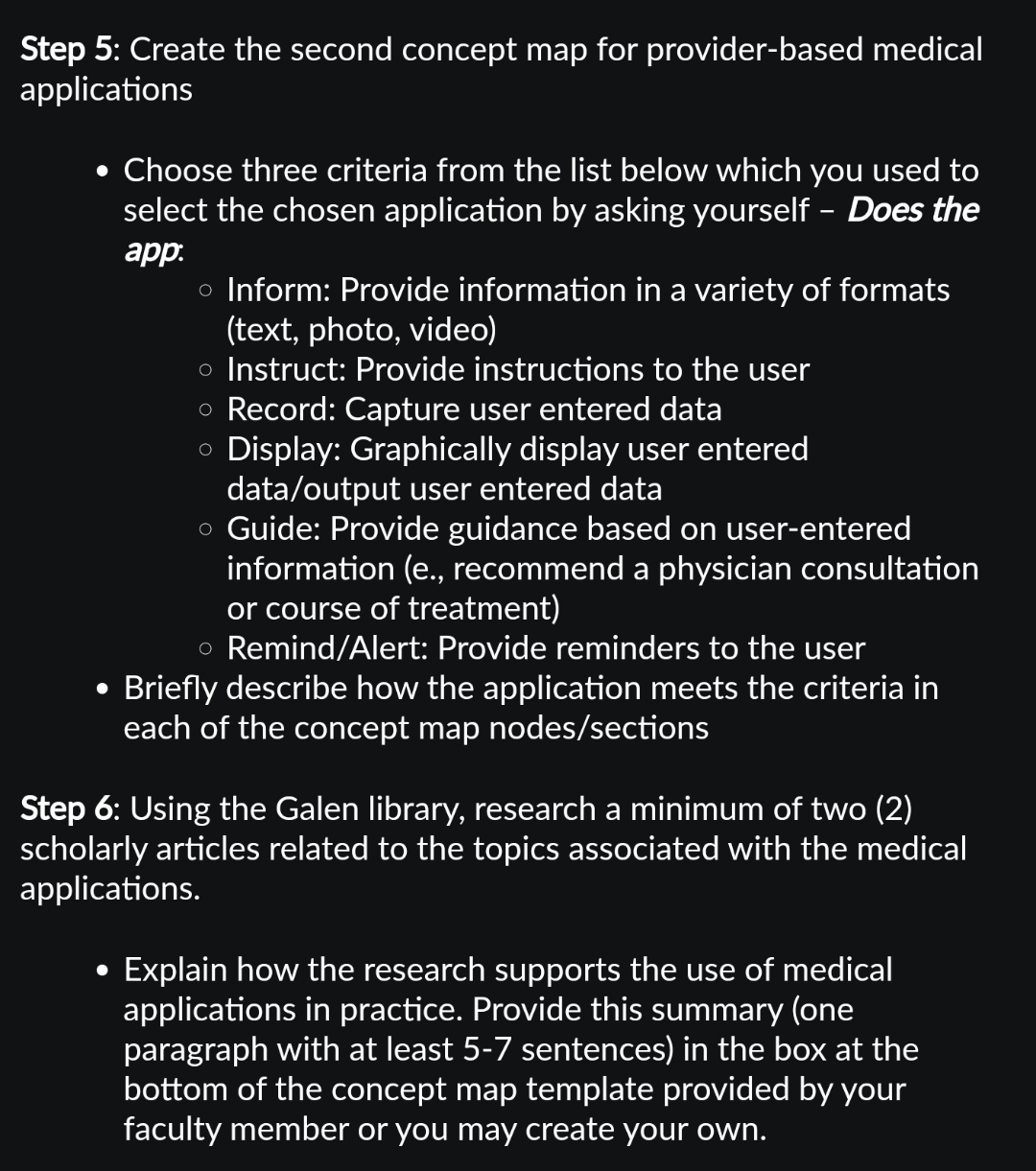 Step 5 : Create the second concept map for