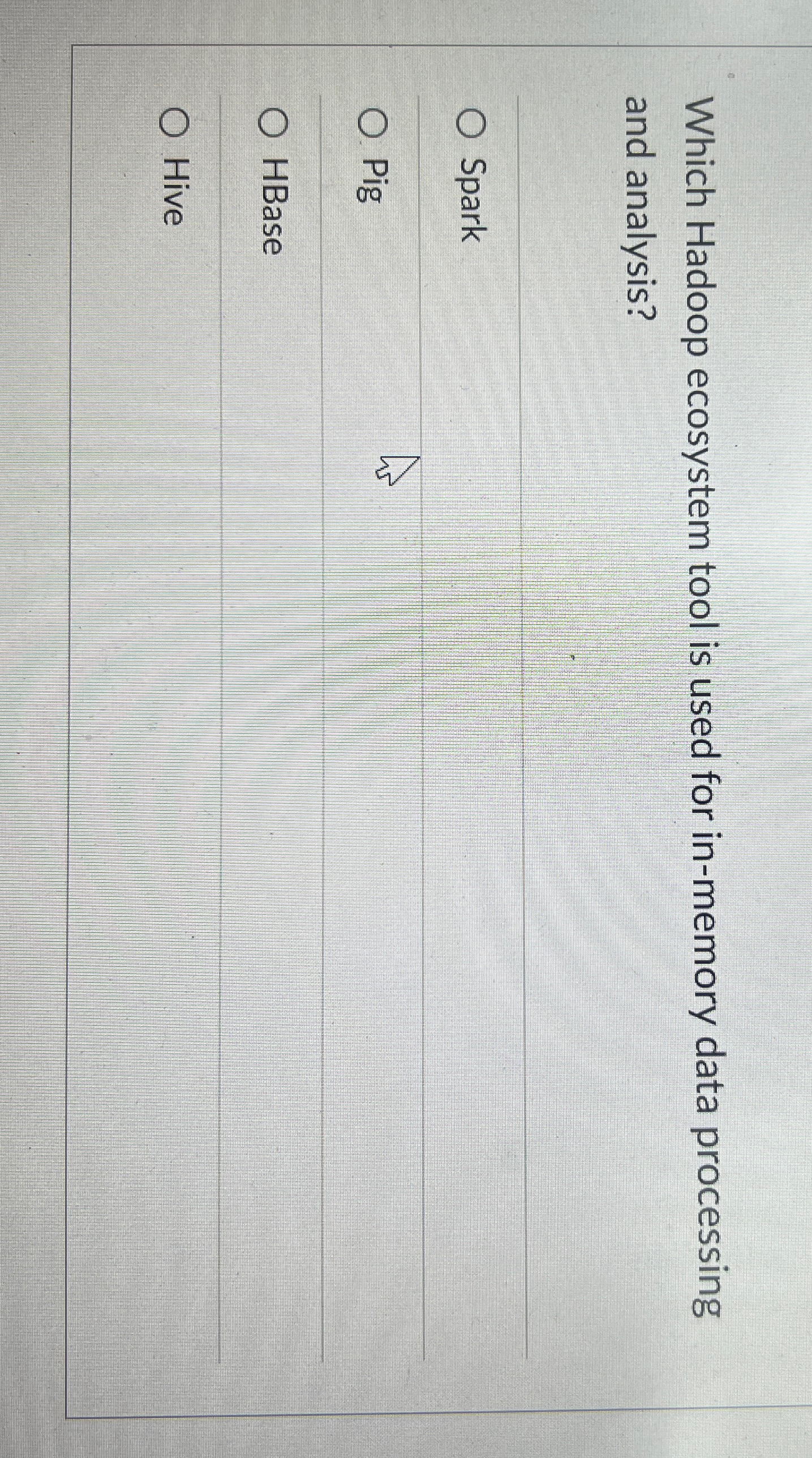 Which Hadoop ecosystem tool is used for in -