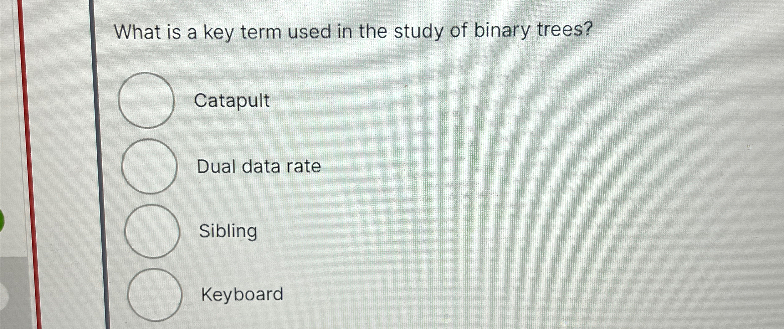 What is a key term used in the study of binary