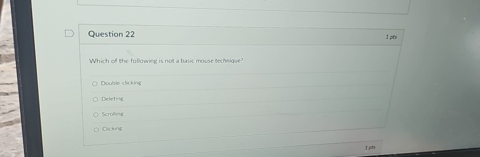 DQuestion 2 2 Which of the following is not a