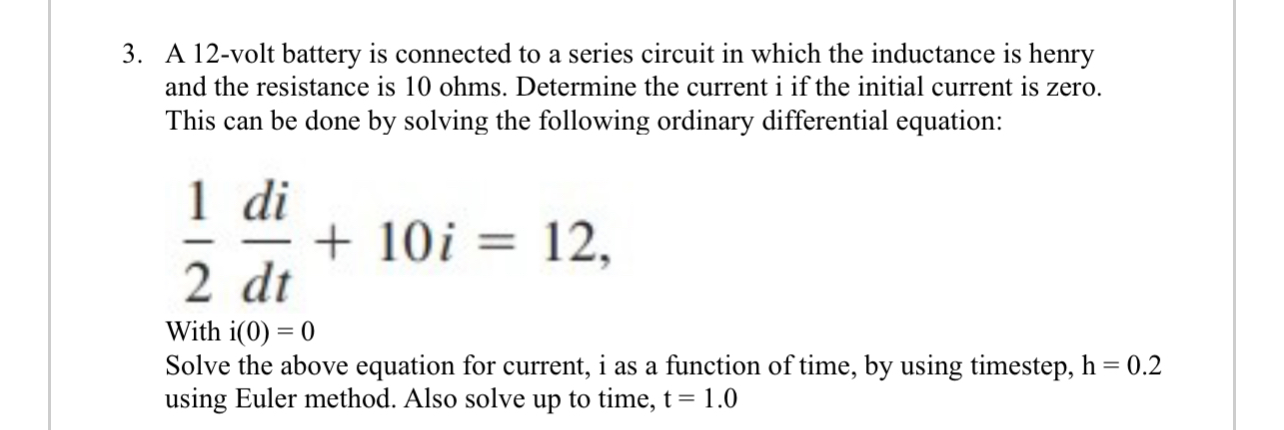 A 1 2 - volt battery is connected to a series