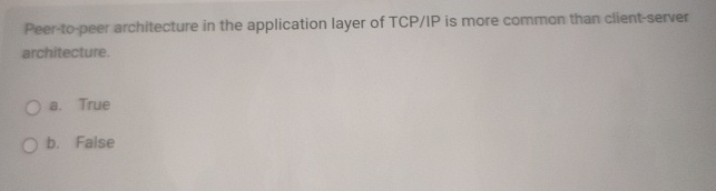 Peer - to - peer architecture in the application