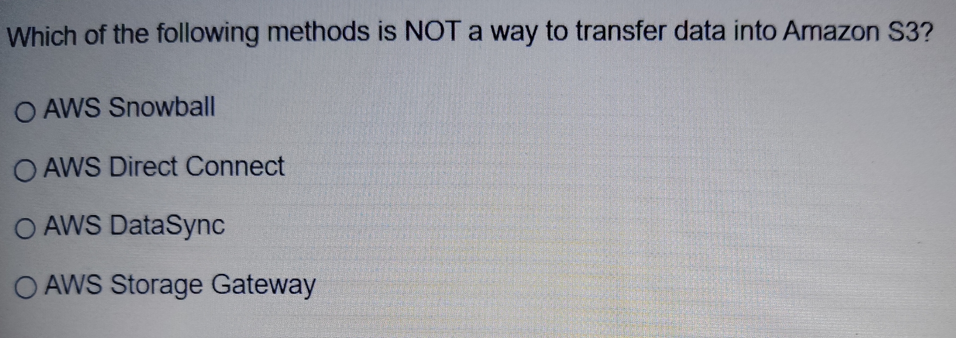 Which of the following methods is NOT a way to