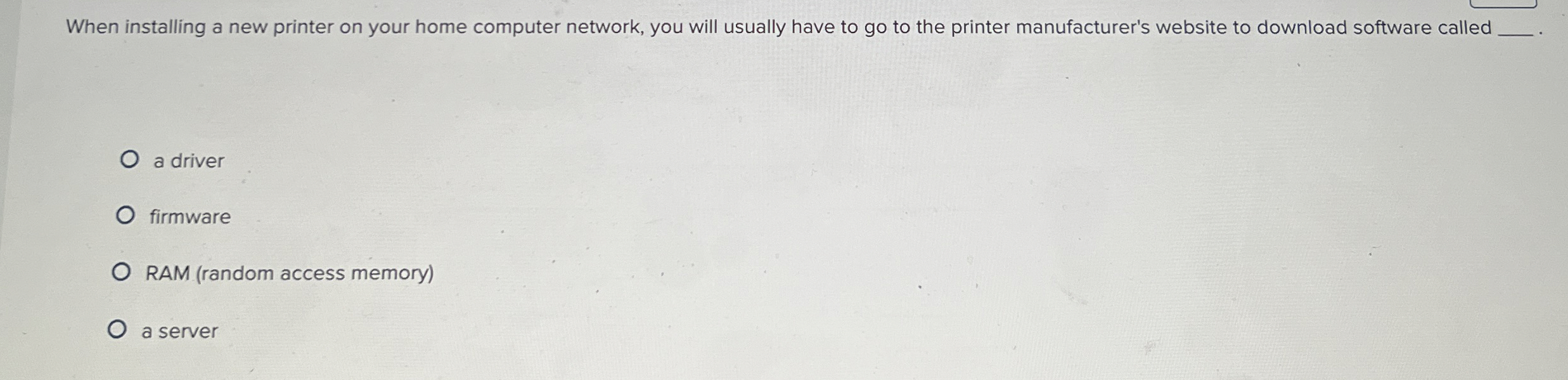 When installing a new printer on your home