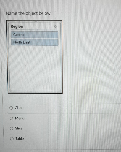 Name the object below. Table