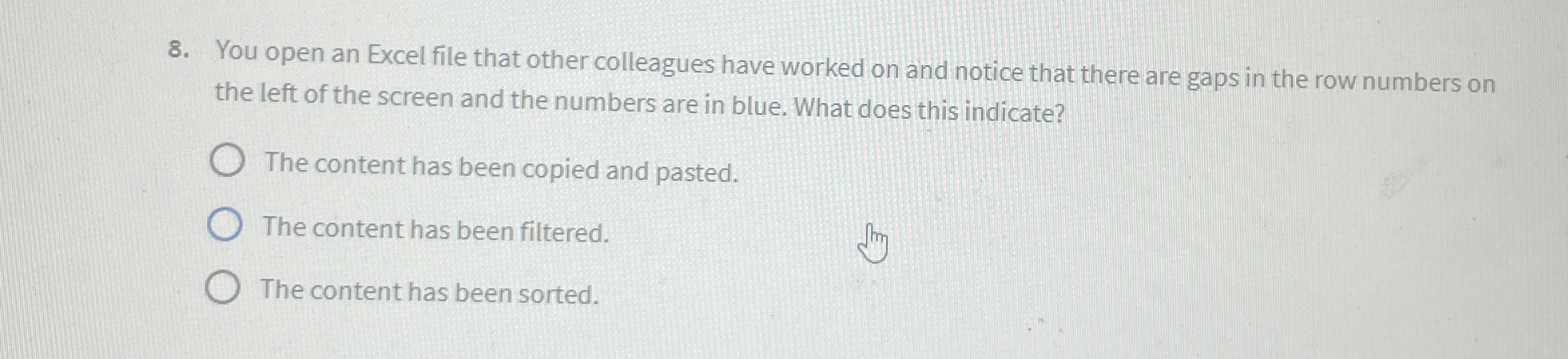 You open an Excel file that other colleagues have