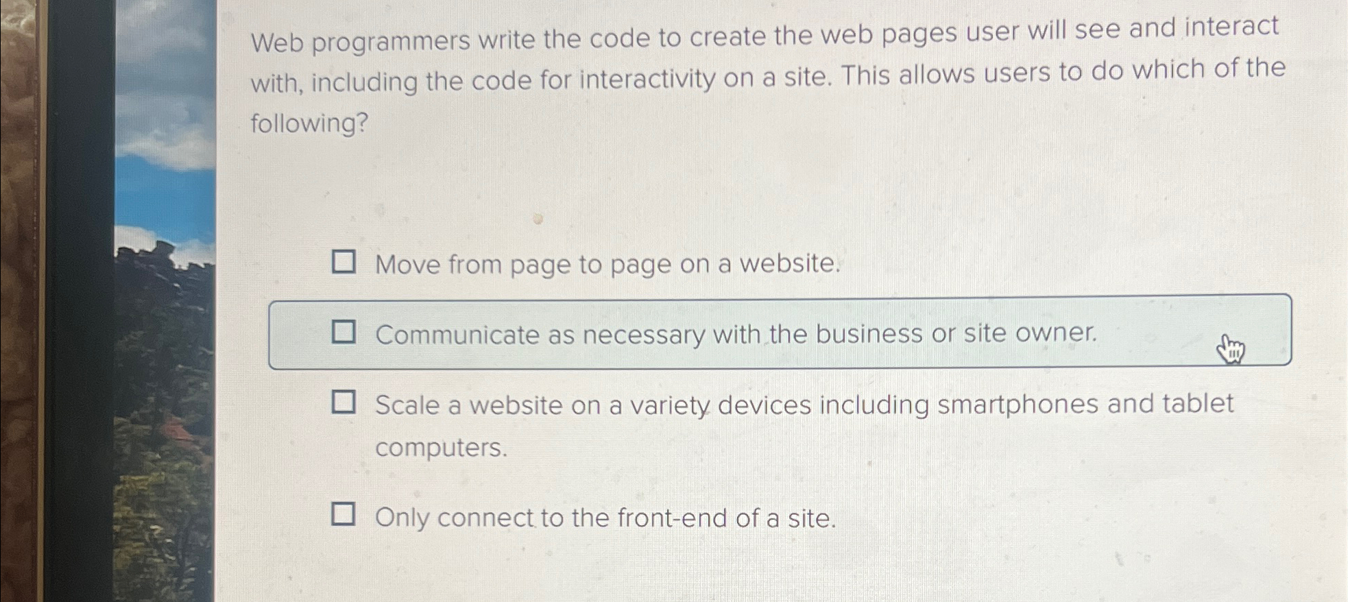 Web programmers write the code to create the web