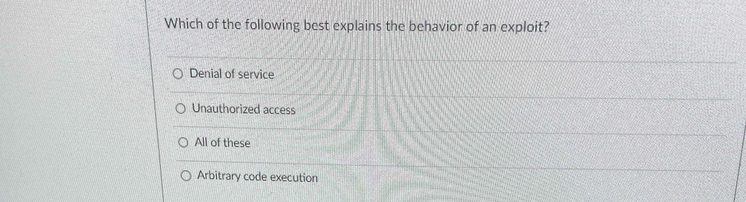 Which of the following best explains the behavior