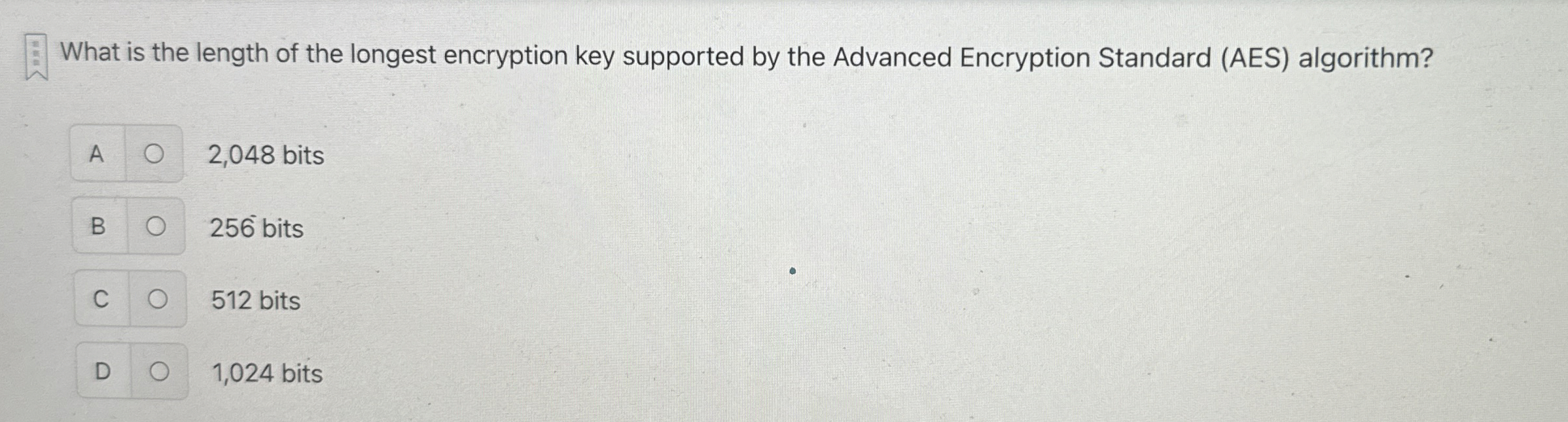 What is the length of the longest encryption key