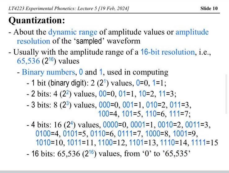 LT 4 2 2 3 Experimental Phonetics: Lecture 5 [ 1