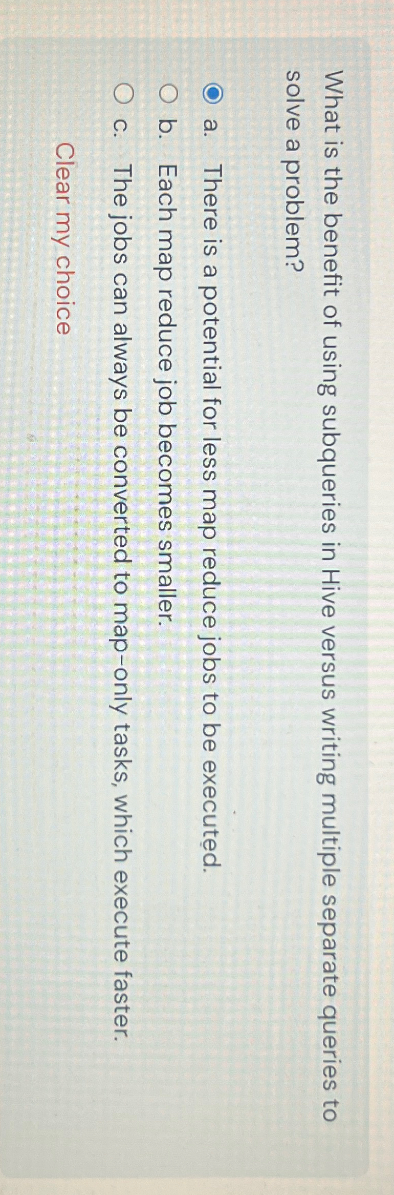 What is the benefit of using subqueries in Hive