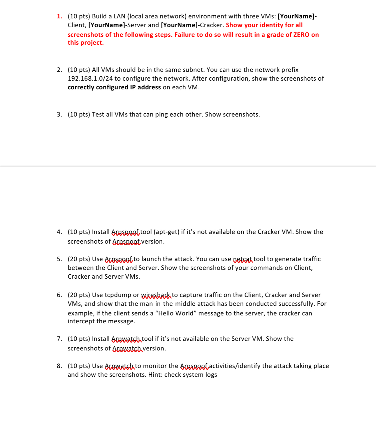 ( 1 0 pts ) Build a LAN ( local area network )