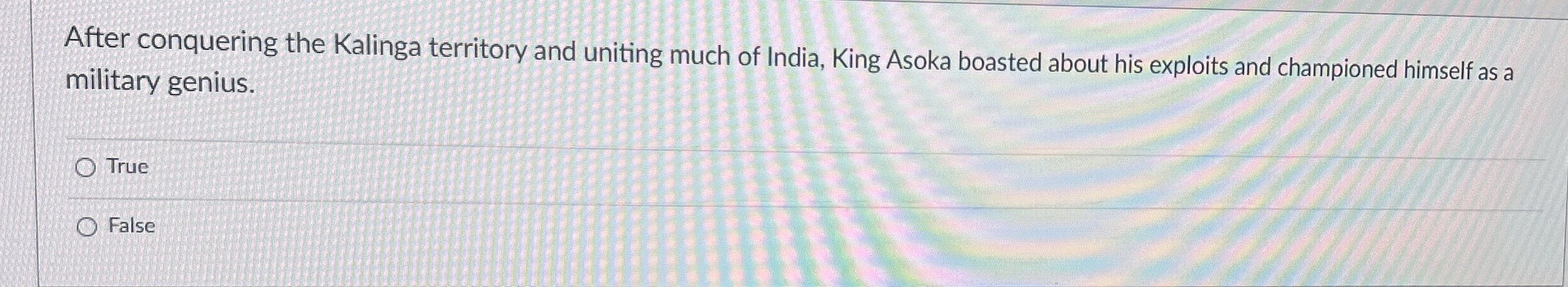 After conquering the Kalinga territory and