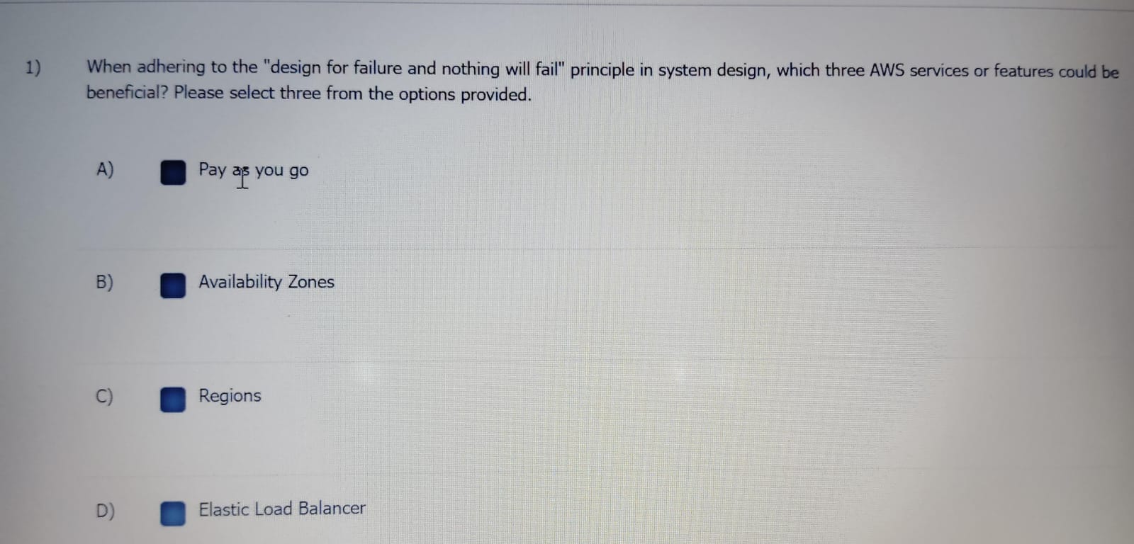 when adhering to the "design for failure and