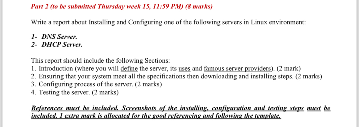 Part 2 ( to be submitted Thursday week 1 5 , 1 1