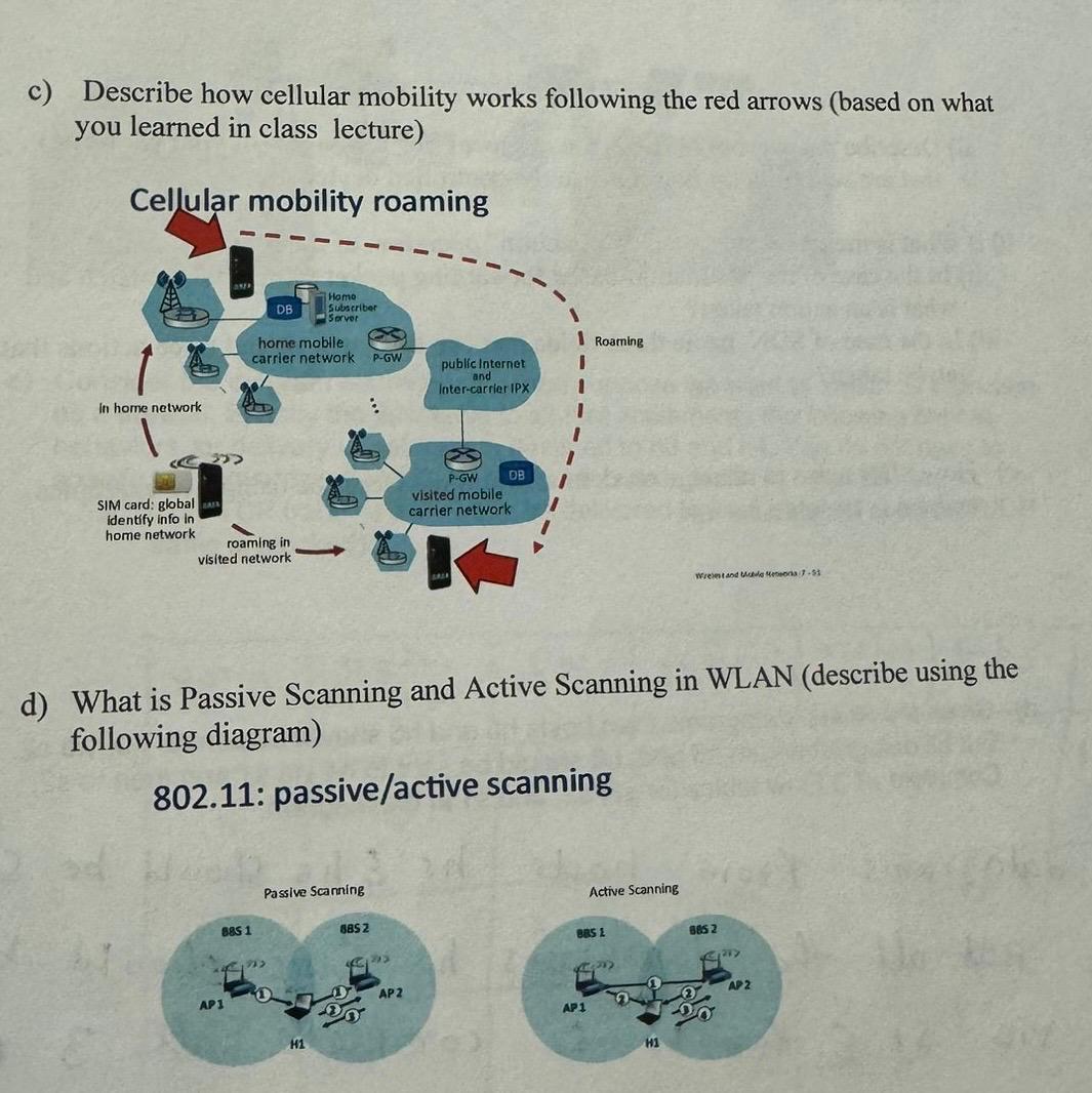 c ) Describe how cellular mobility works