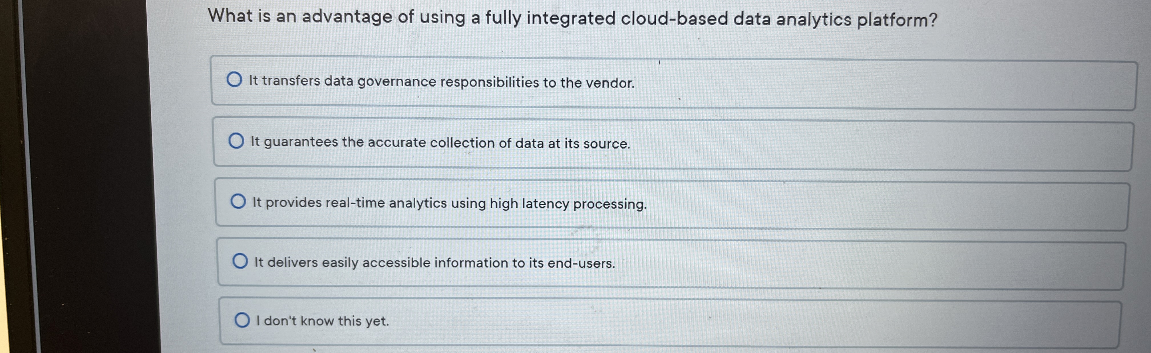 What is an advantage of using a fully integrated