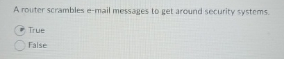 A router scrambles e - mail messages to get