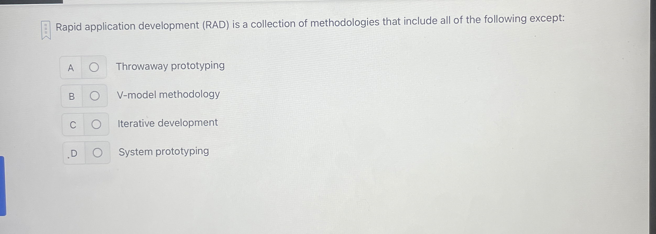 Rapid application development ( RAD ) is a