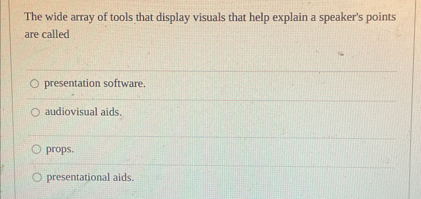 The wide array of tools that display visuals that