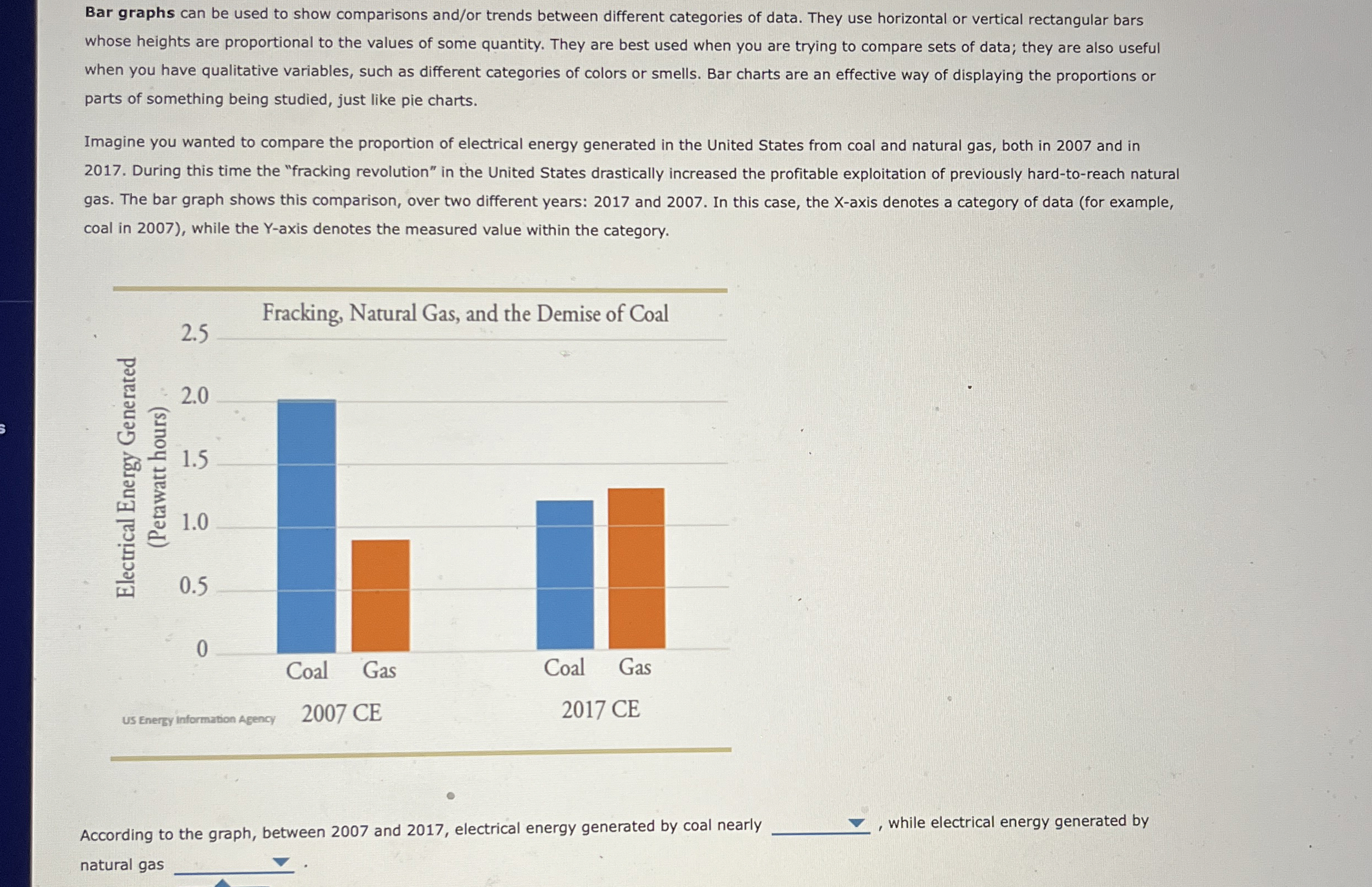 Bar graphs can be used to show comparisons and /