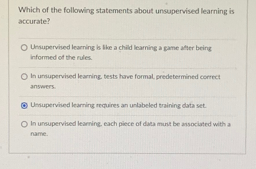 Which of the following statements about