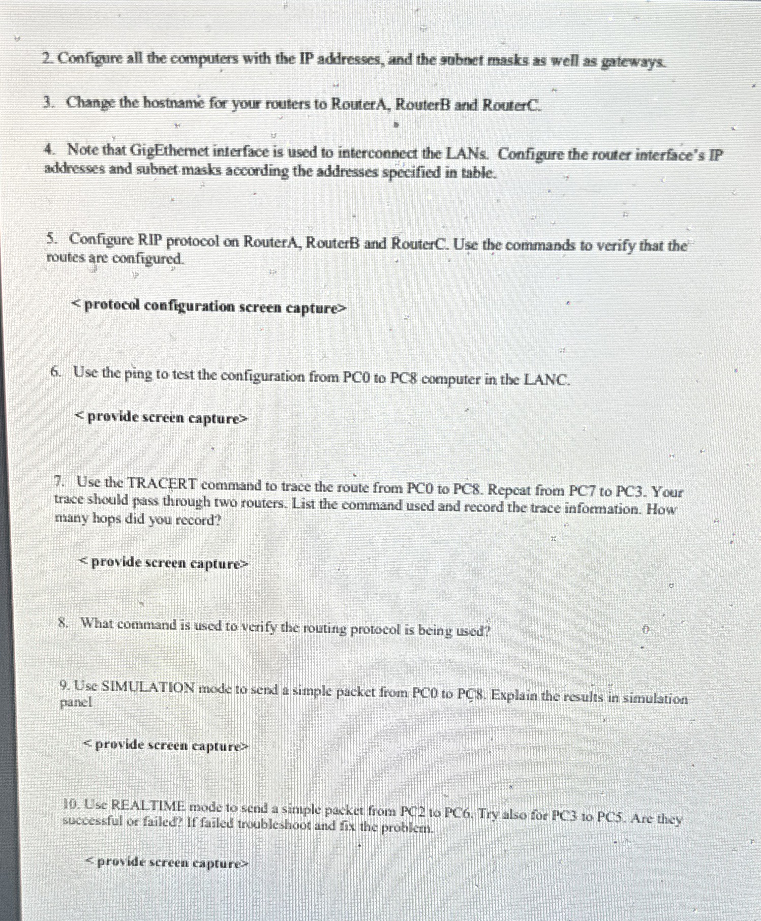 ELEN 4 7 6 : COMPUTER NETWORKS LABORATORY Lab