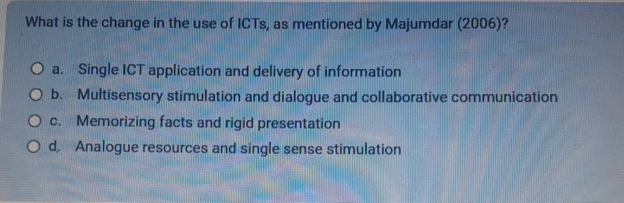 What is the change in the use of ICTs, as