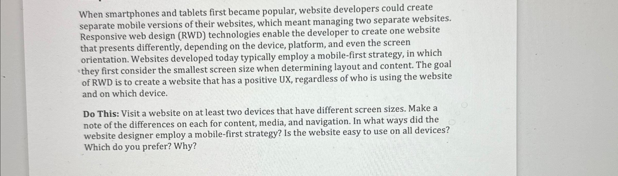 When smartphones and tablets first became