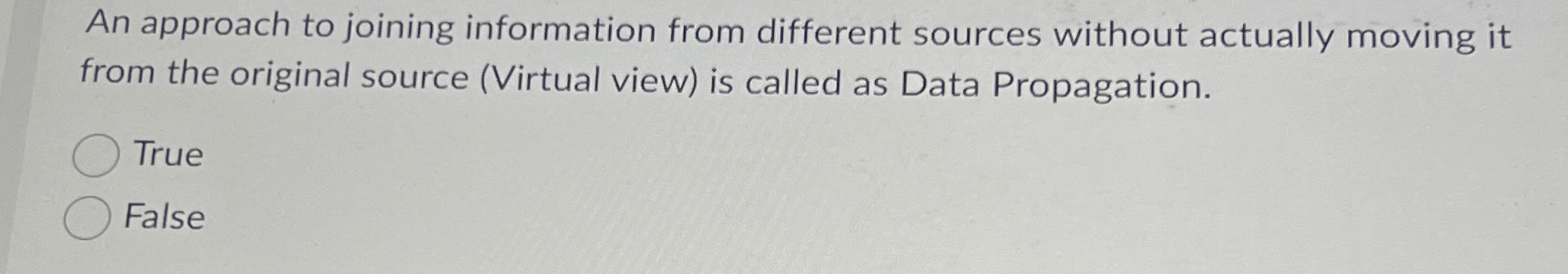 An approach to joining information from different