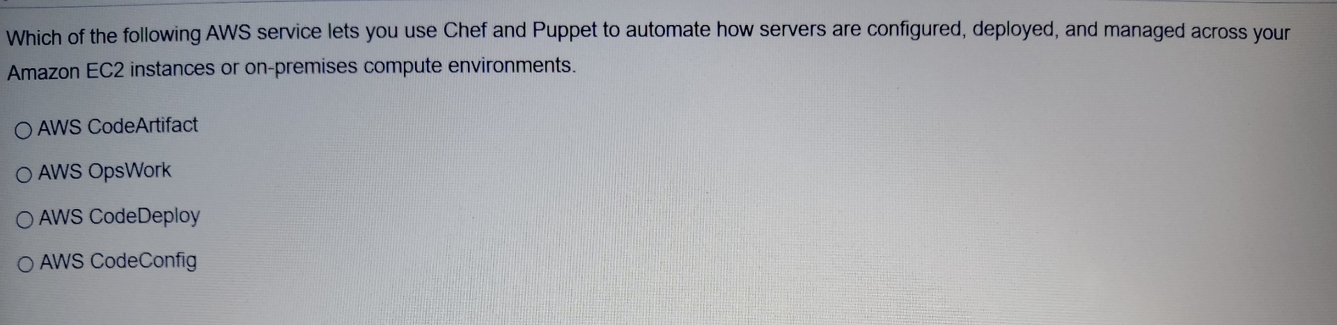 Which of the following AWS service lets you use