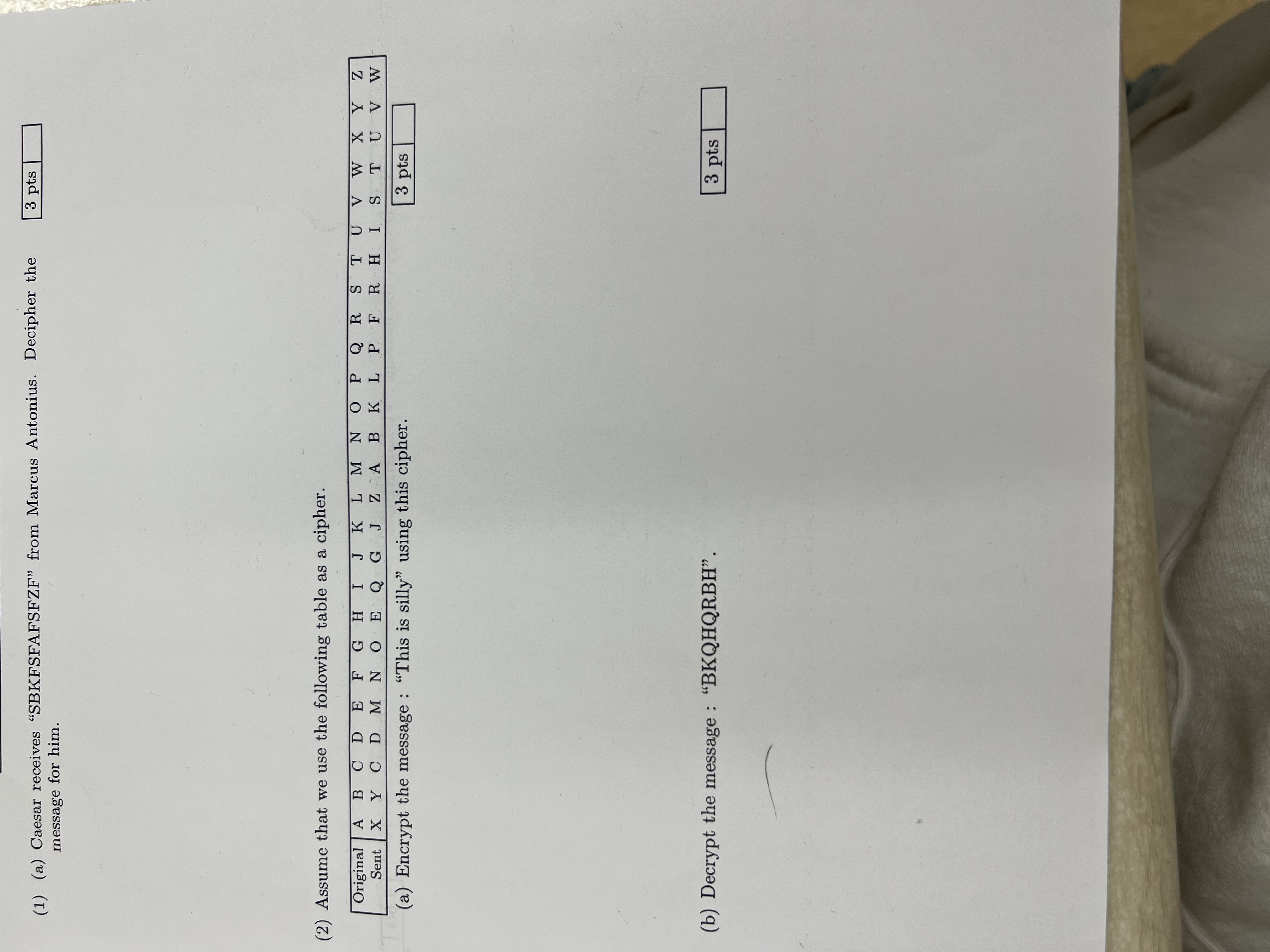 Caesar receives "SBKFSFAFSFZF from Marcus