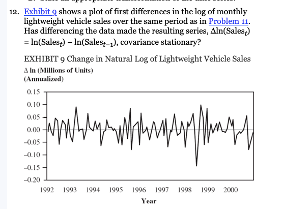 Please answer. Thank you! 12. Exhibit 9 shows a