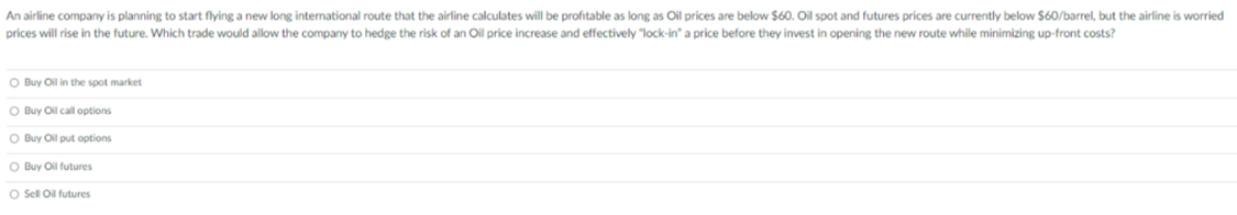 The question is attached below: An airline