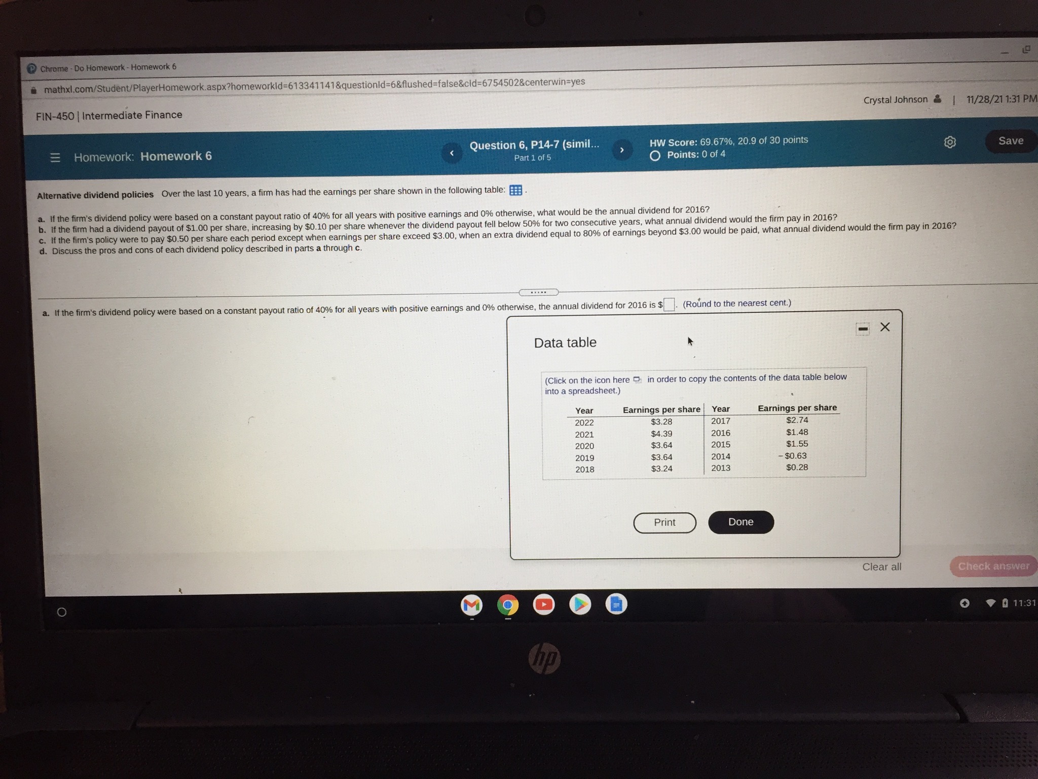 Chrome - Do Homework - Homework 6