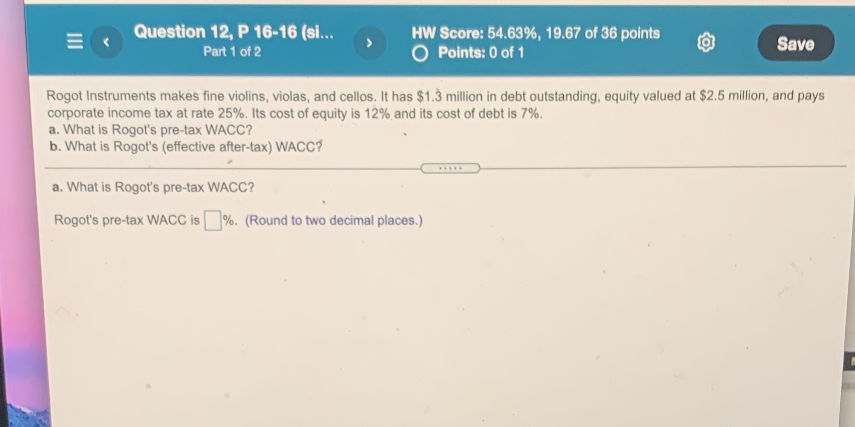 Please answer parts a and b < Question 12, P