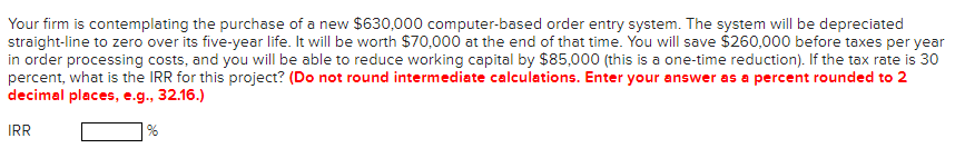 2. Consider two mutuallyr exclusive RSI) projects