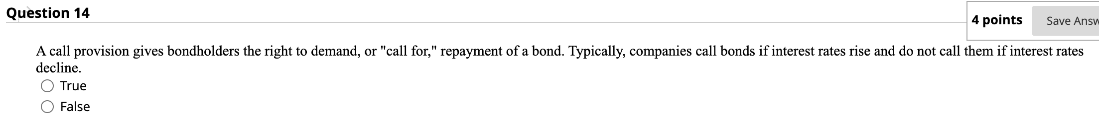 Question 1 "Capital" is sometimes defined as