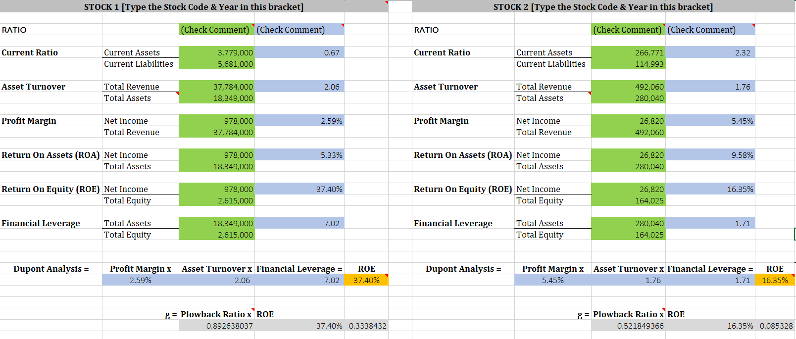 STOCK 1 [Type the Stock Code & Year in this