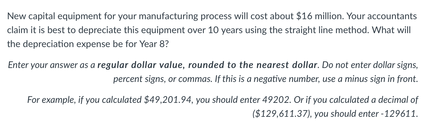 New capital equipment for your manufacturing