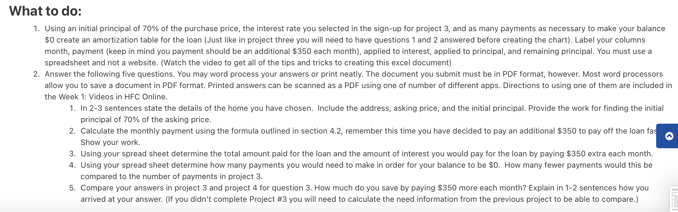 Preview: You will use the same home and interest