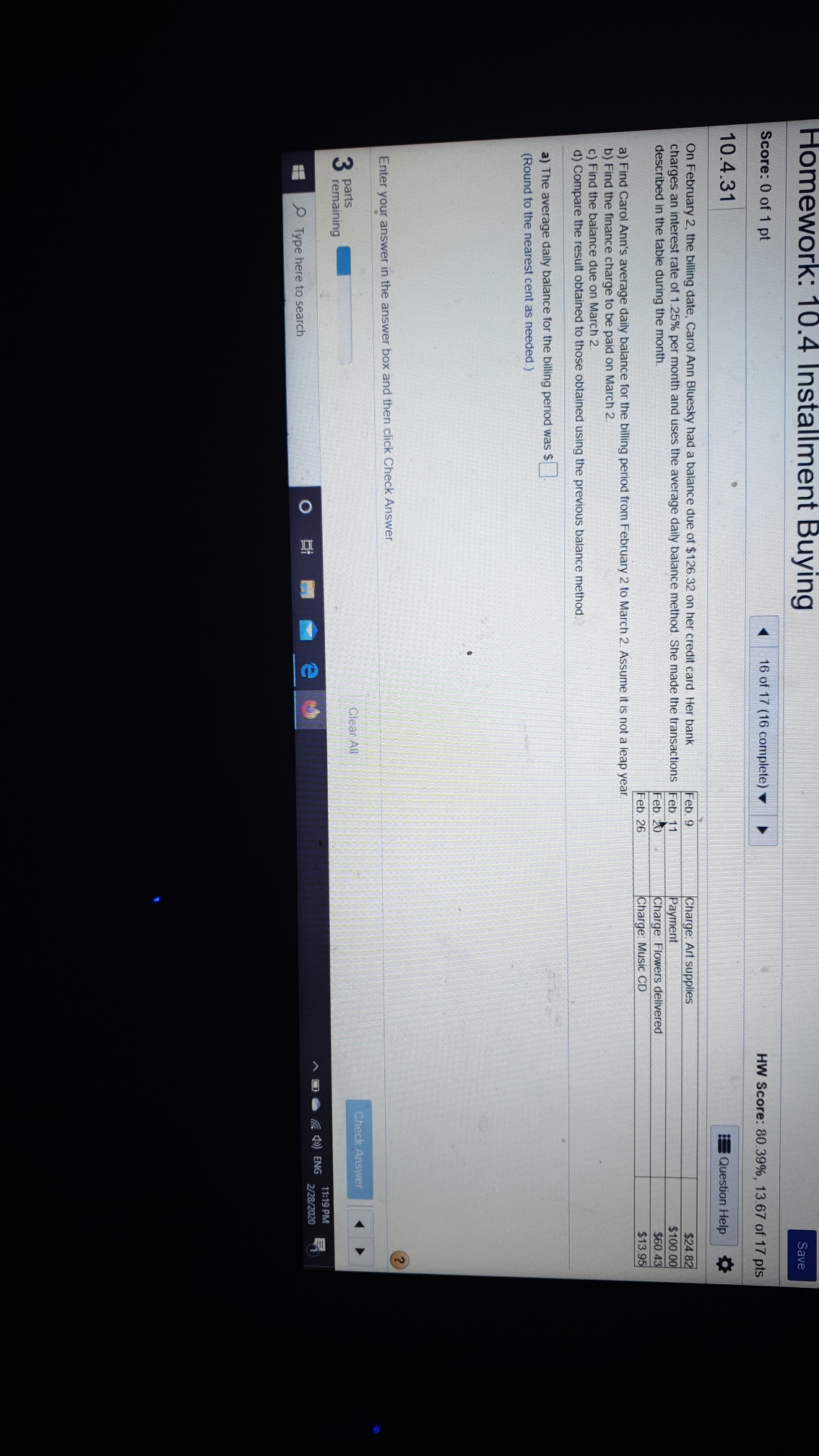 Helli, I need help with this.. thanks Homework: