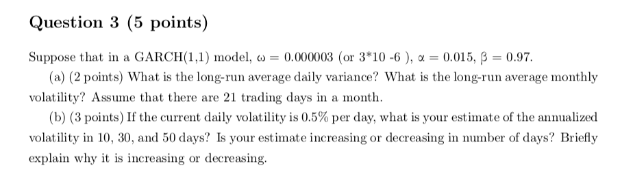 Please help with this question Question 3 (5