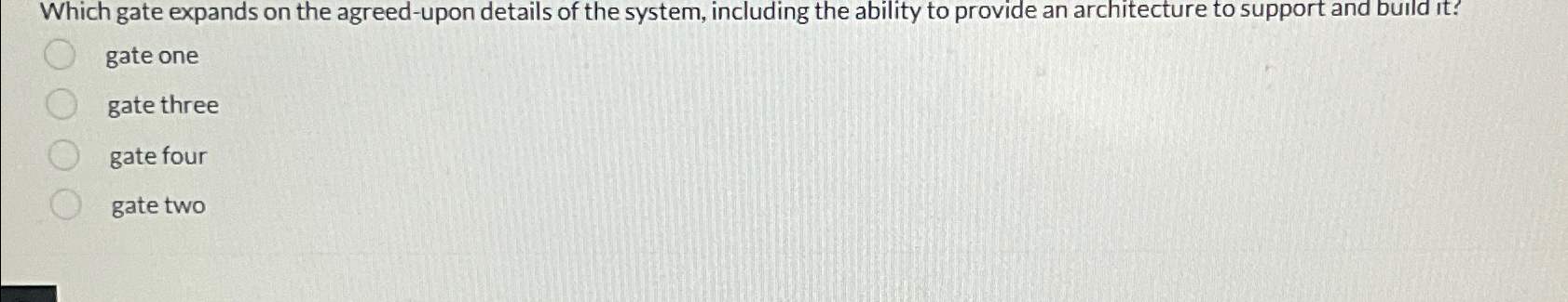 Which gate expands on the agreed - upon details