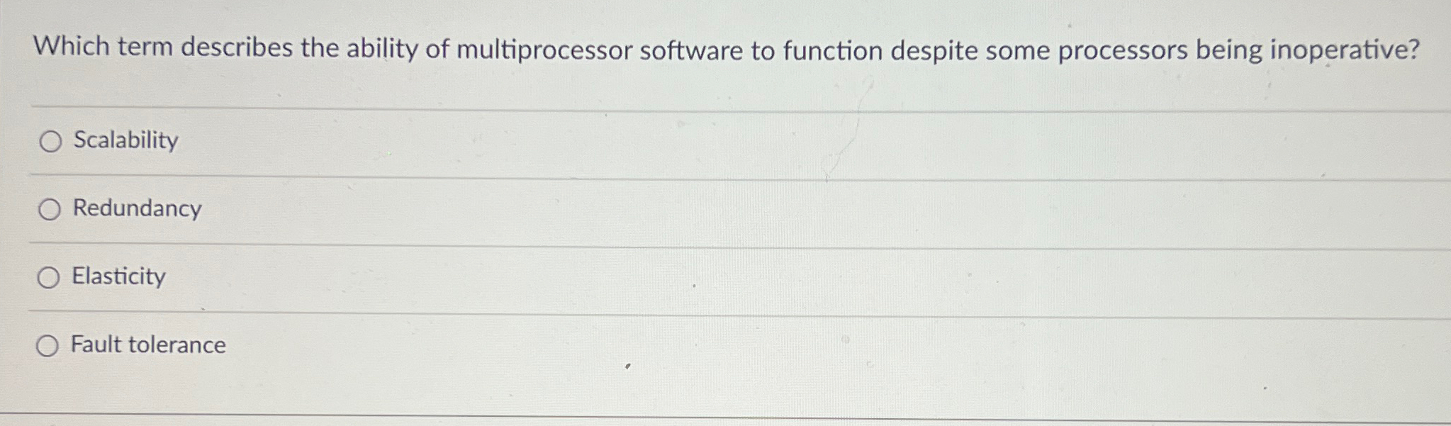 Which term describes the ability of