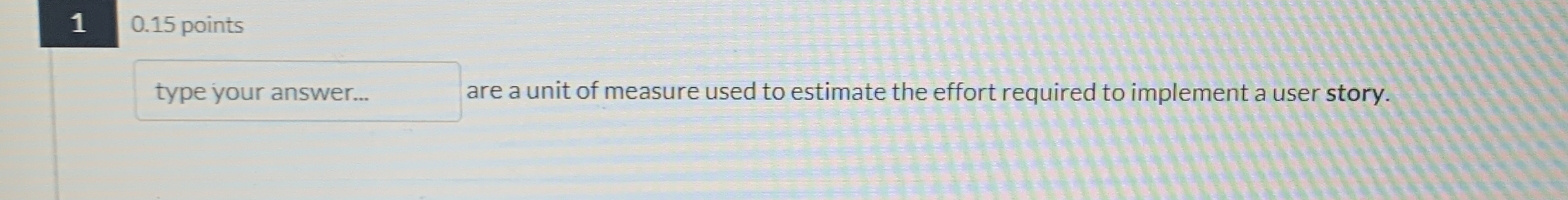 9 0 . 1 points What does the " N " in the INVEST
